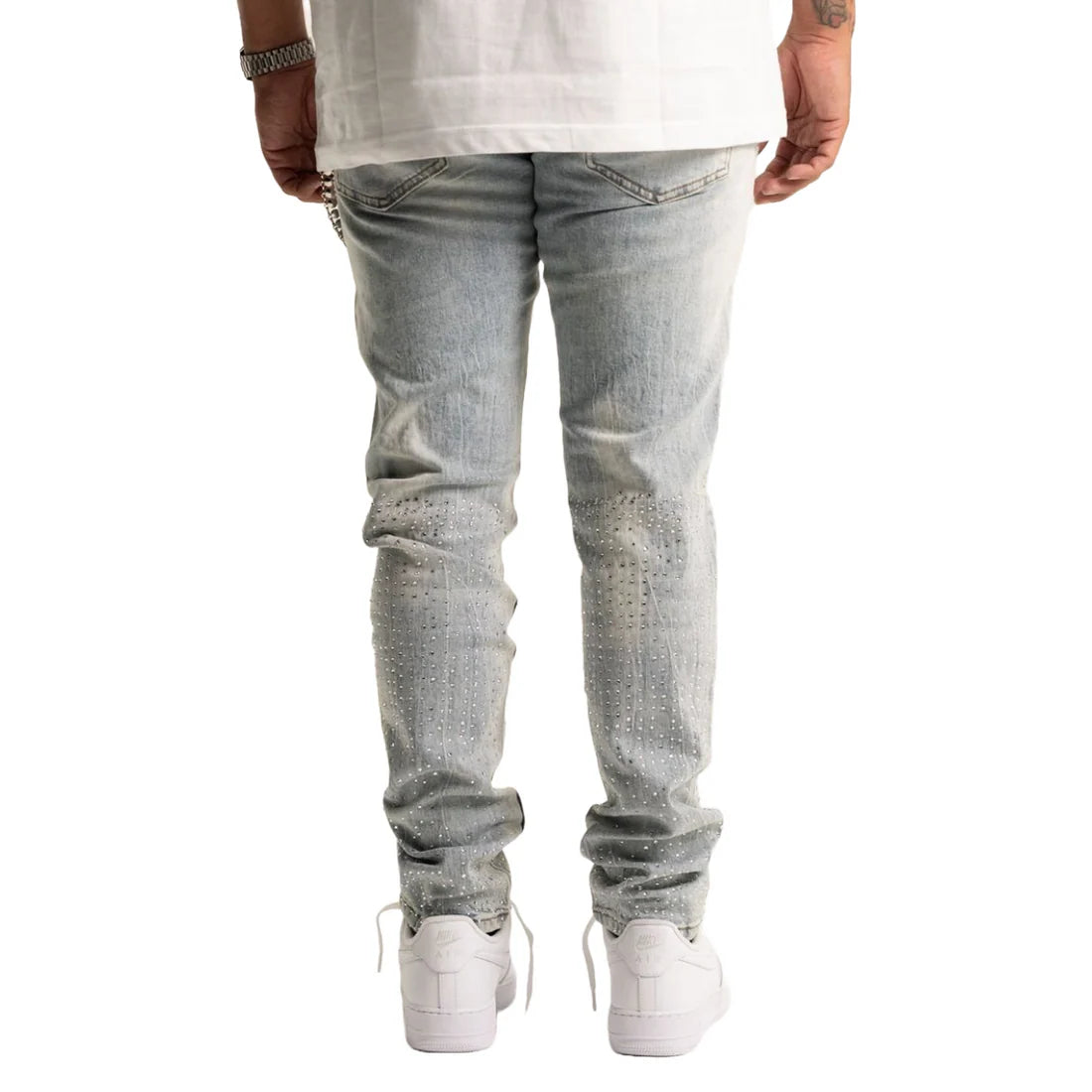 'CRISTAL' LIGHT BLUE SKINNY DENIM JEAN