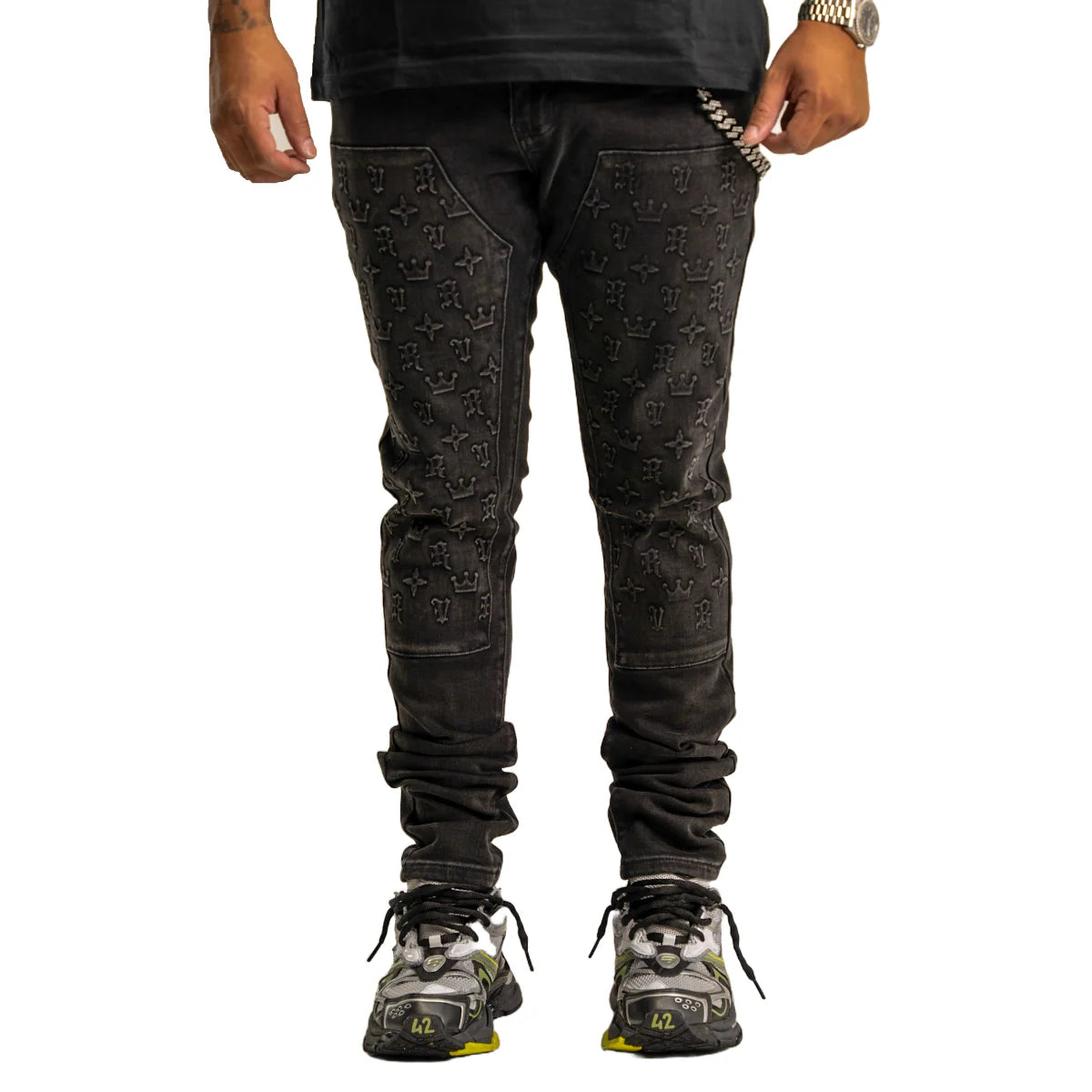 RVR 'REVEER' ML-05 BLACK WASH CARPENTER DENIM