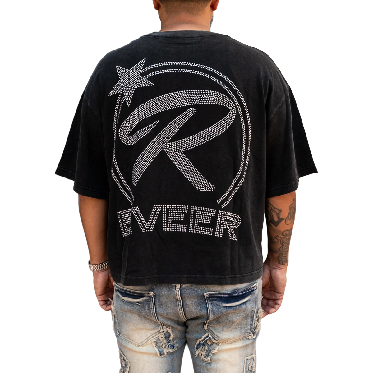 'COWBOY' TEE - BLACK