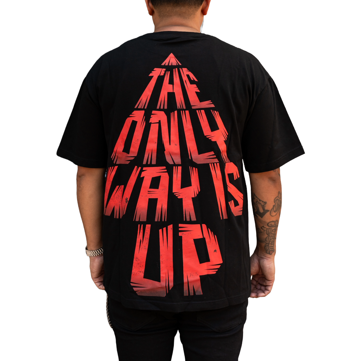 'FALLING DOWN' TEE - BLACK