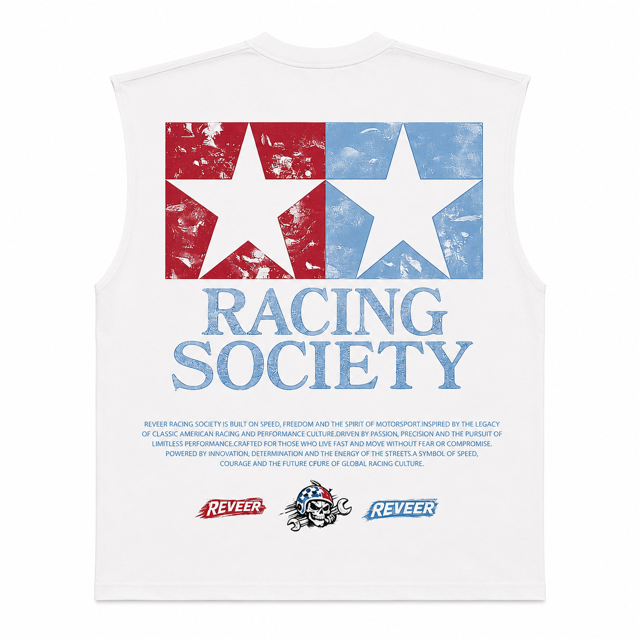 "RACING SOCIETY" SLEEVELESS TEE