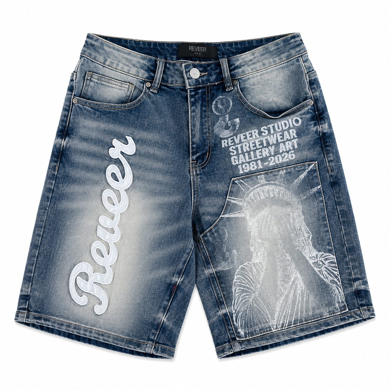 'LIBERTY' DENIM SHORTS (BLUE)