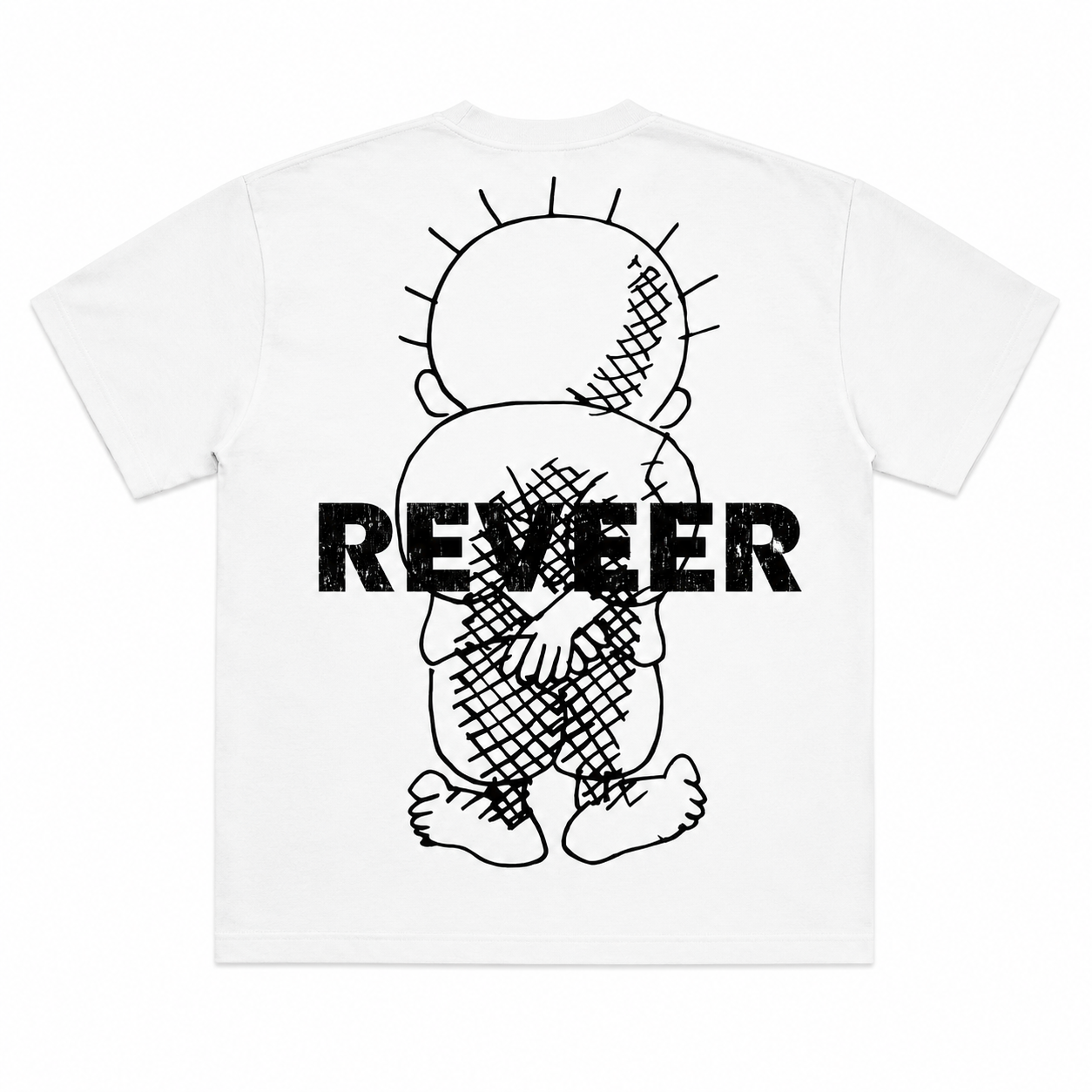 "BROKEN FIGURE" TEE (WHITE)