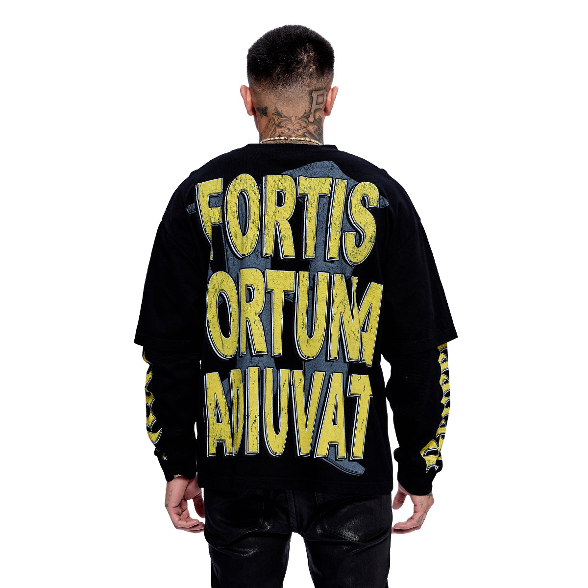 "ARMORED LIBERTY" BLACK DOUBLE SLEEVE