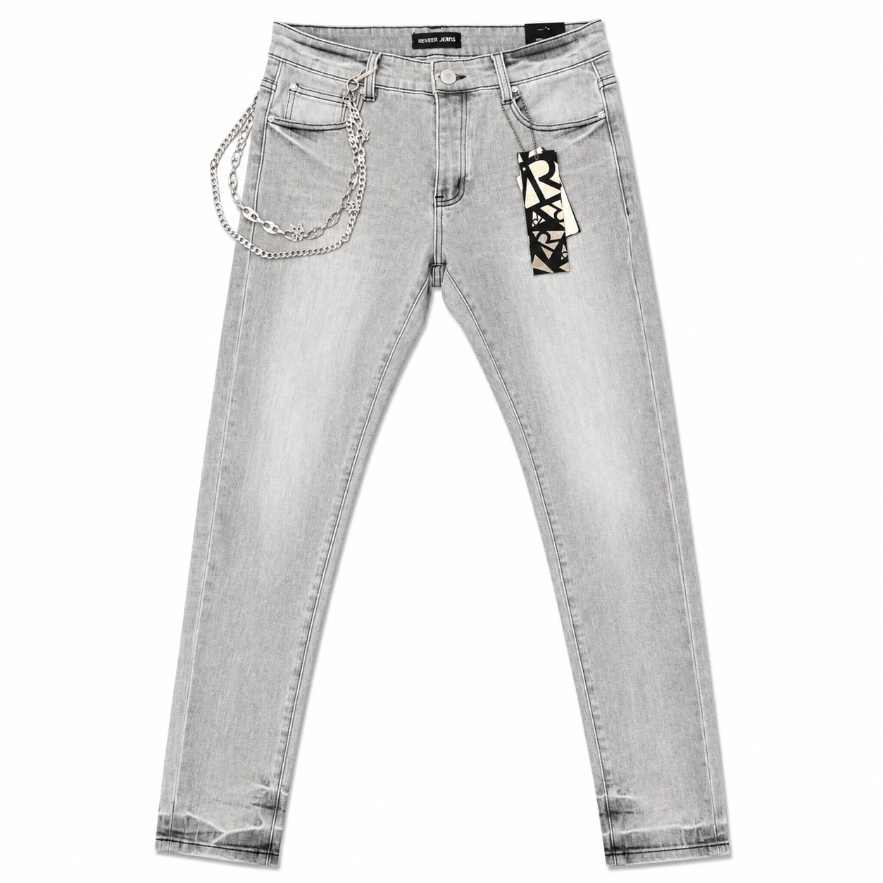"ORIGIN" ICE GREY SKINNY DENIM (XP-15)