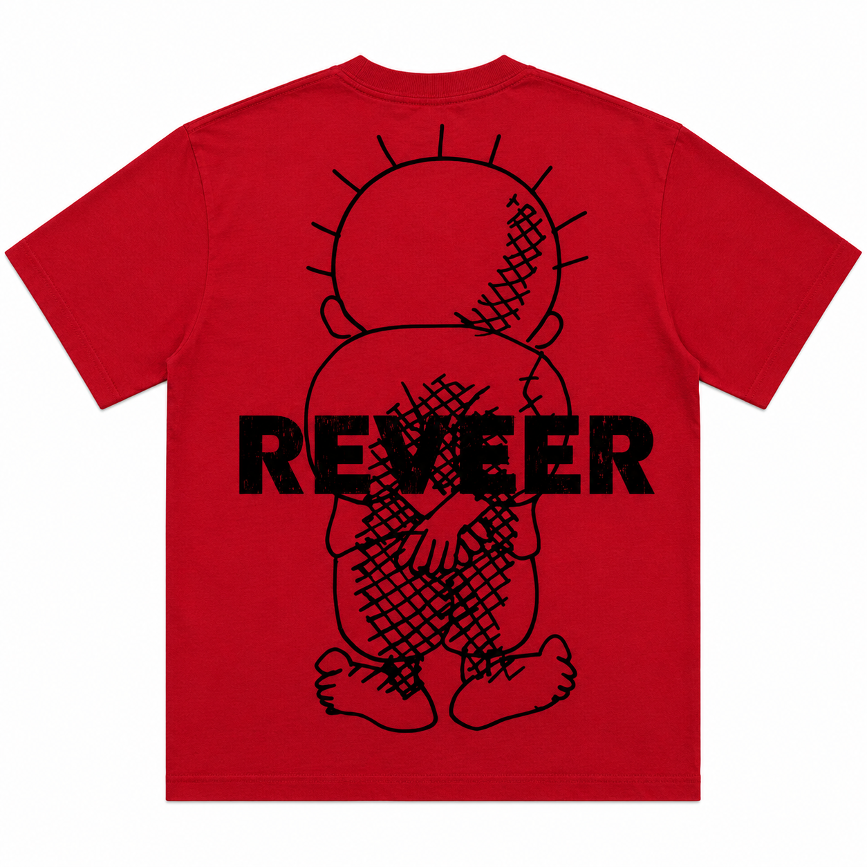 "BROKEN FIGURE" TEE (RED)