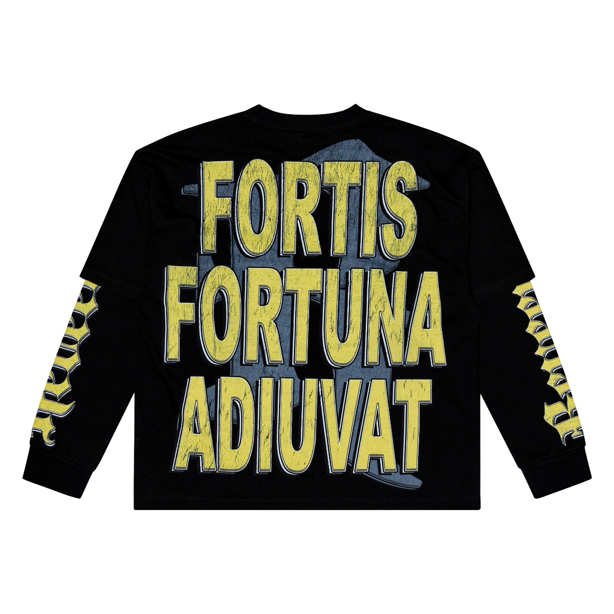 "ARMORED LIBERTY" BLACK DOUBLE SLEEVE