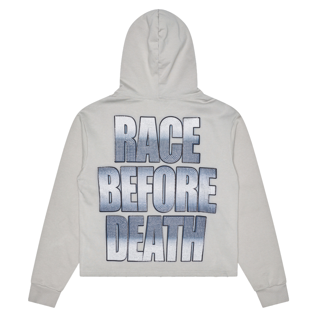 "FULL THROTTLE" GREY HOODIE