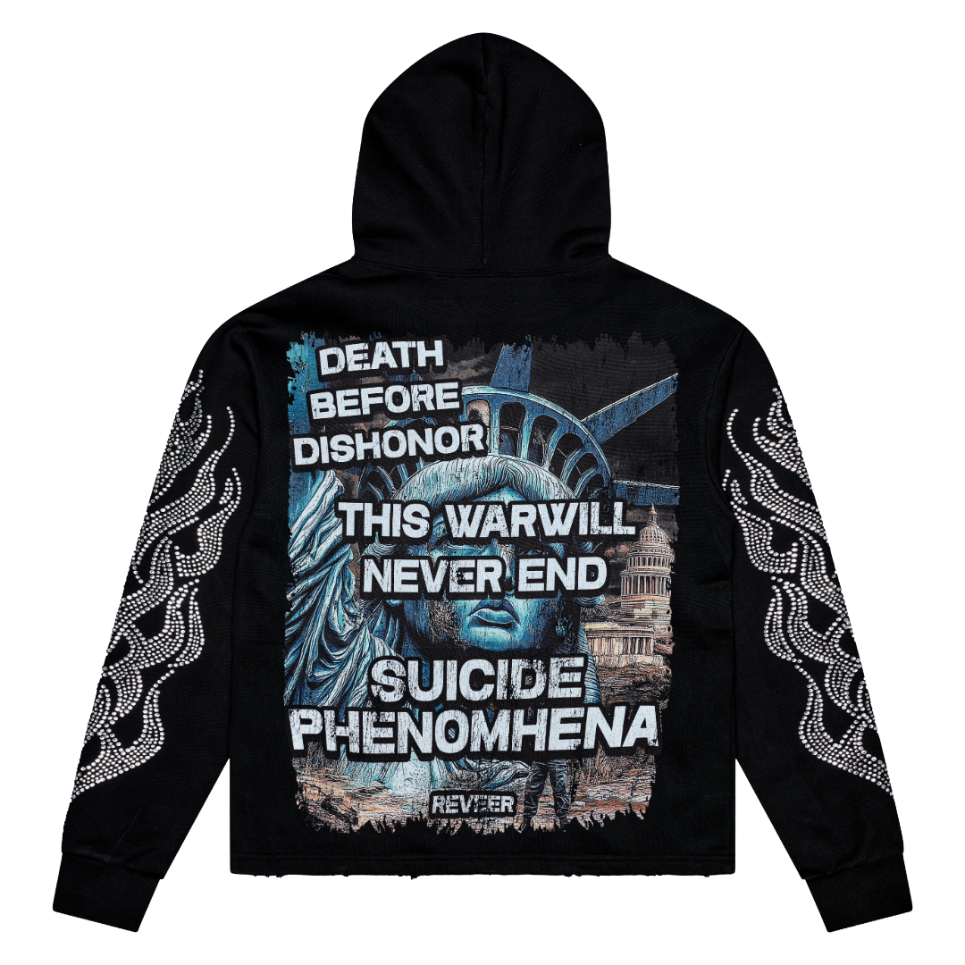 "FALLEN FREEDOM" BLACK HOODIE