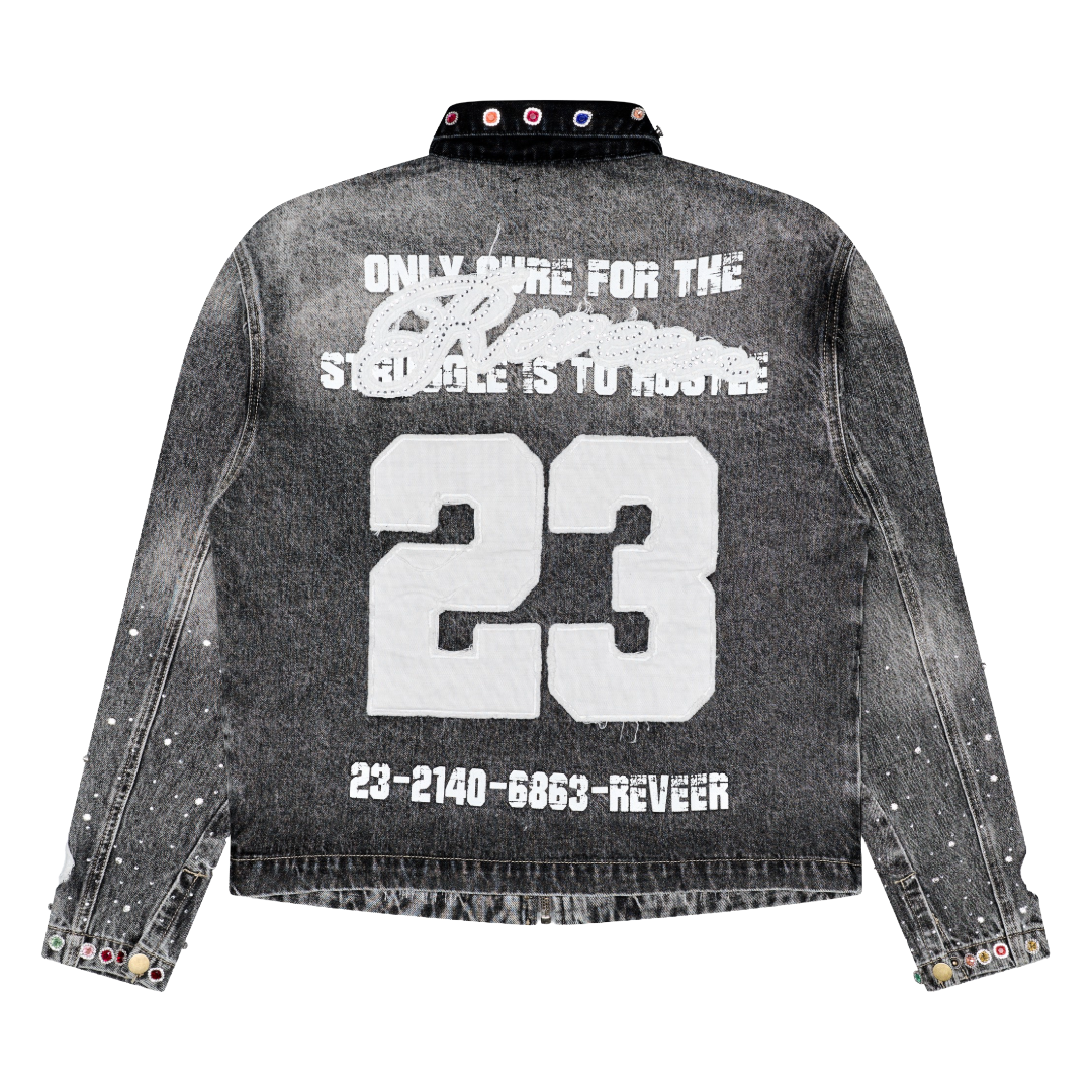 "LEGACY" GREY WASH DENIM JACKET