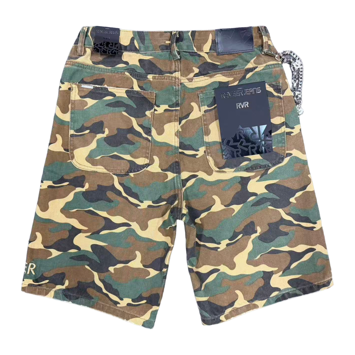 "CORE" WOODLAND CAMO JEAN SHORTS (XP-08)