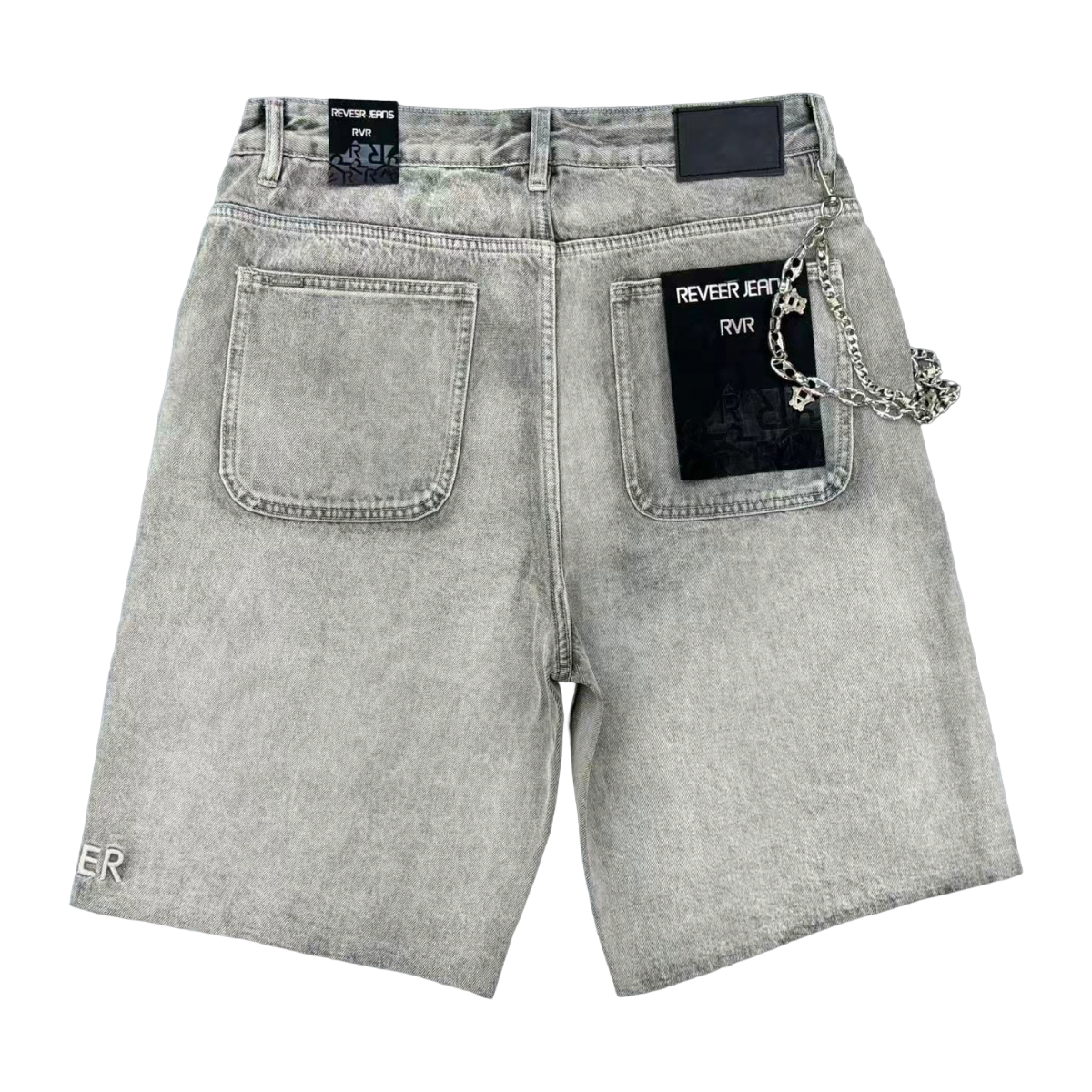 "CORE" ICE GREY JEAN SHORTS (XP-04)