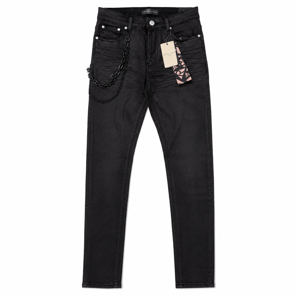 "ORIGIN" LIGHT WAX BLACK DENIM (XP-13)