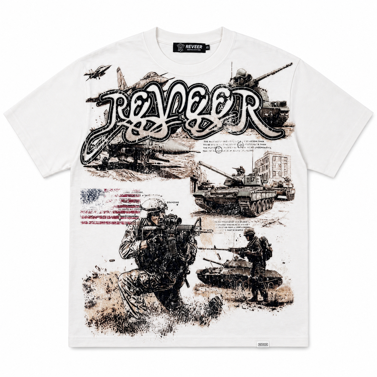 'FRONTLINE' TEE (WHITE)