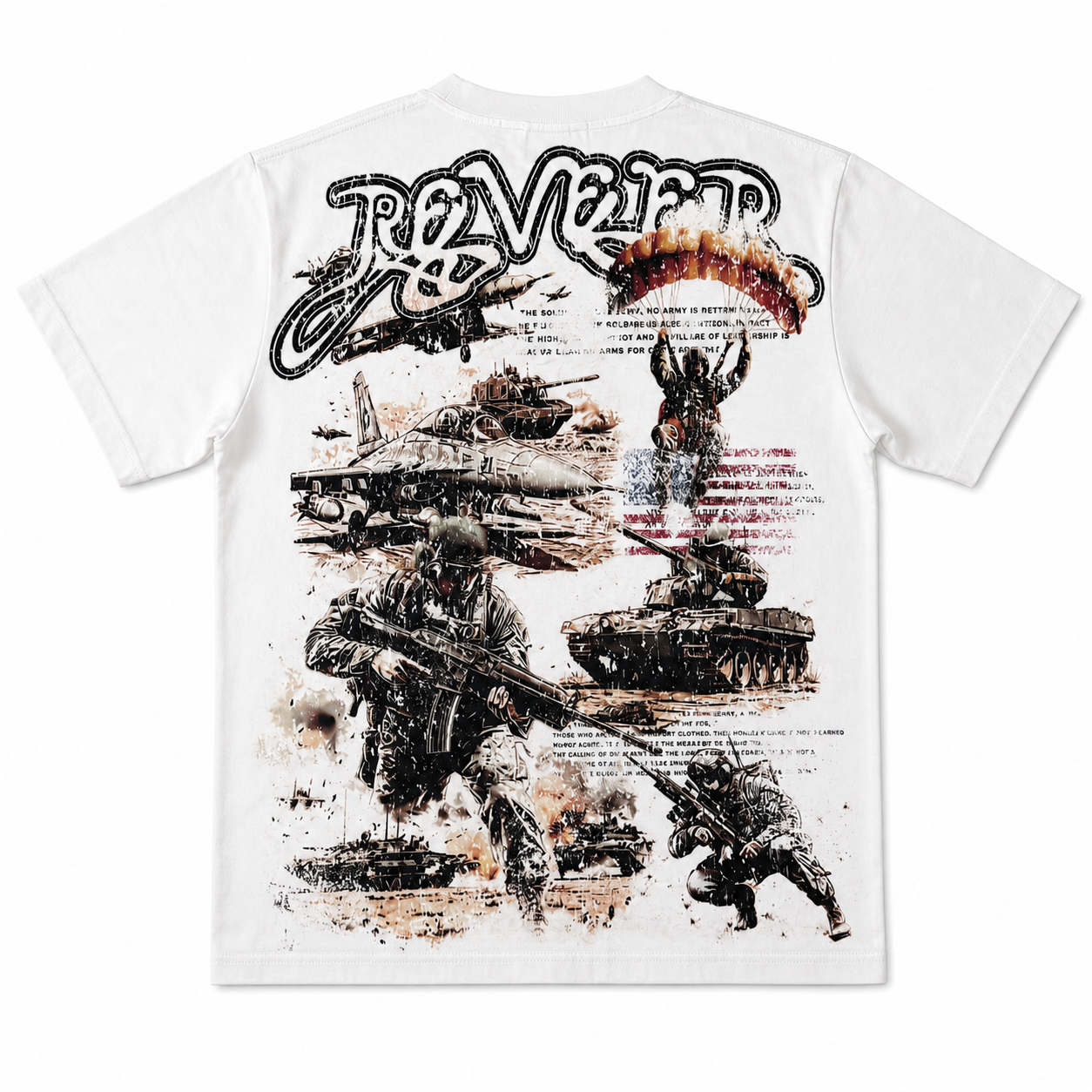 'FRONTLINE' TEE (WHITE)