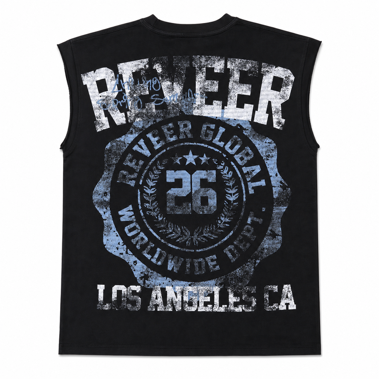'STARS' CUT OFF TEE (BLACK)