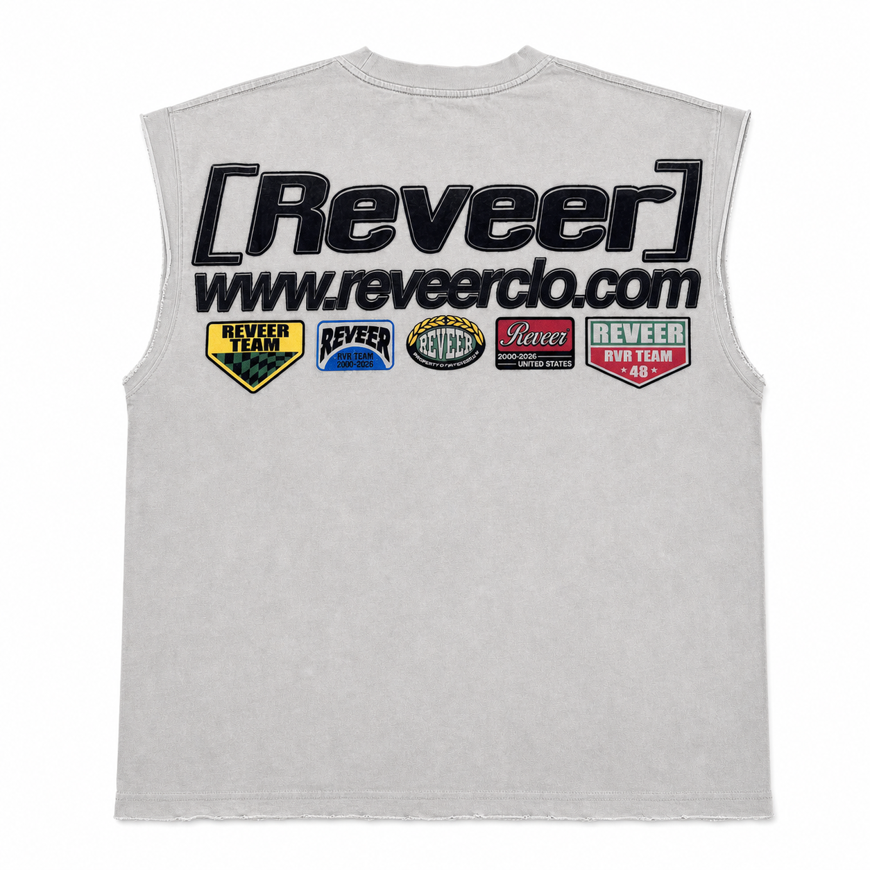 'MOTOCROSS' CUT OFF TEE (WHITE)