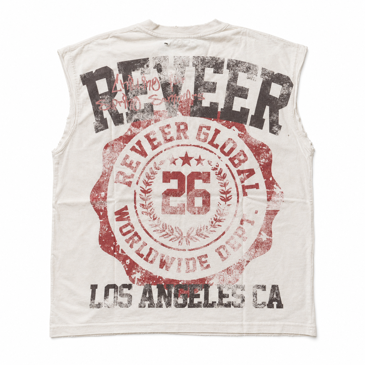 'STARS' CUT OFF TEE (WHITE)