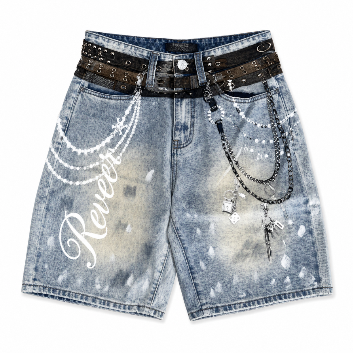 'HARDWARE' JEAN SHORTS